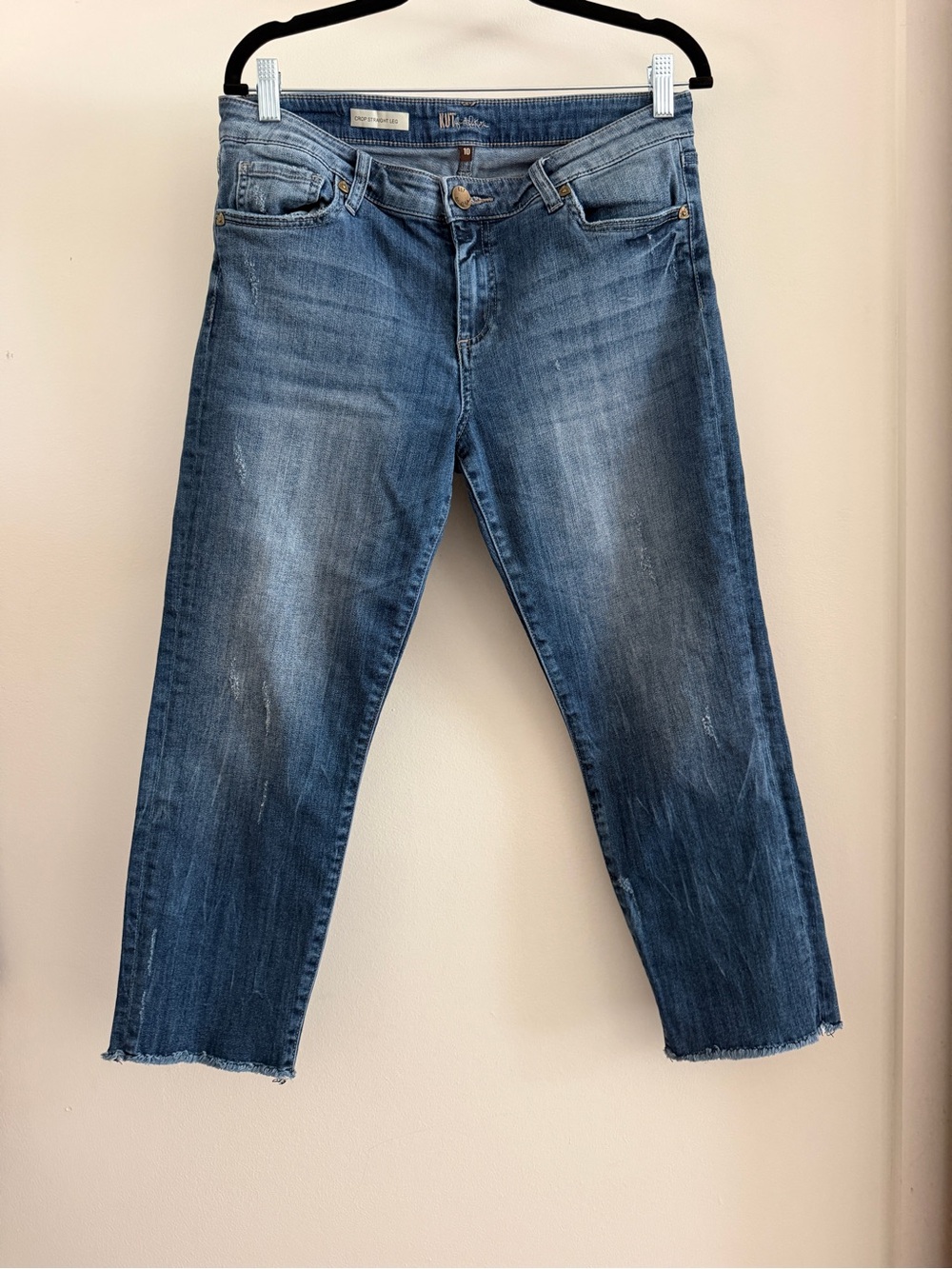 Kut from the Kloth Medium Blue Cropped Ankle Jeans